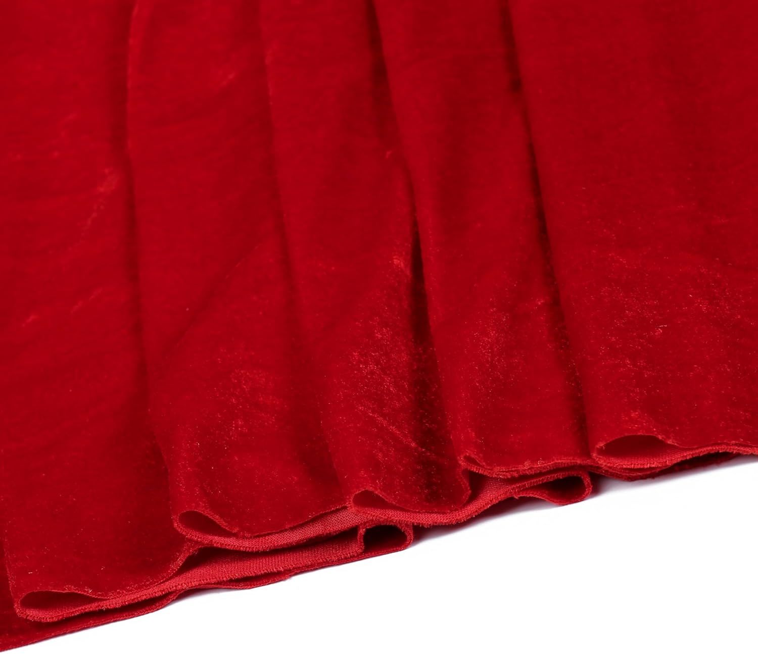 MDS 5 Pack 10ft Velvet Table Runner 29 x120 Inches Long Wedding Runner Romantic Rustic Table Runner for Wedding Decorations, Birthday Parties, Bridal Shower Party Arch Decor – Red