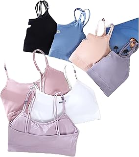 DKOALE Women Bra - Girls Bra Cotton Padded Bra Sports Bra (Full Coverage, Removable Padded) Free Size (Pack of 2), Size (2...