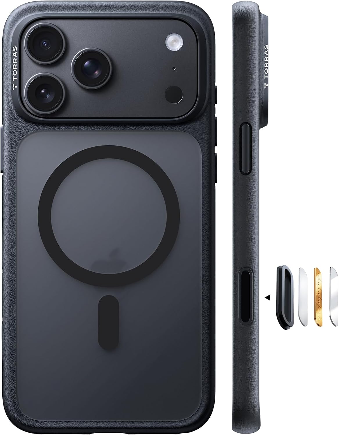 TORRAS Stronger Magnetic & Shockproof for iPhone 18 Pro Max Case Slim Black