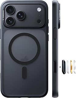 TORRAS Stronger Magnetic & Shockproof for iPhone 18 Pro Max Case Slim Black