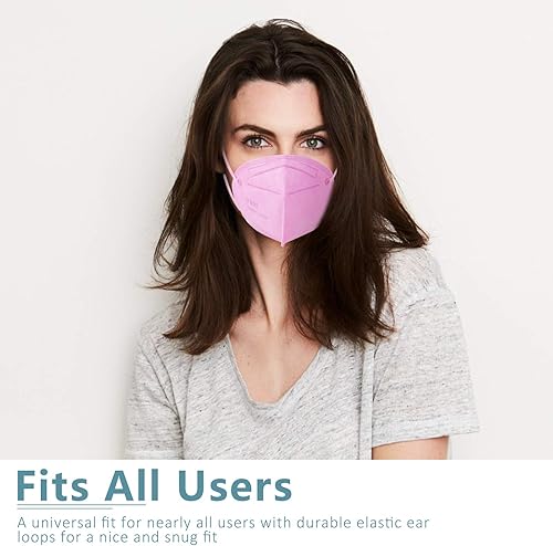 Miniatura 4 de ChiSip KN95 - 20 unidades, diseño de 5 capas, máscaras de seguridad contra el polvo, máscaras de protección transpirable contra el polvo PM2.5 a