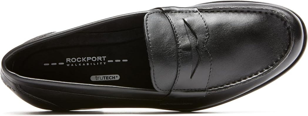 Rockport Men's Classic Lite Penny Loafer, Black/Black, 10 W US, black 2