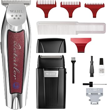 Wahl Cordless Professional Barbers T-Blade Detail Trimmer and Foil Shaver