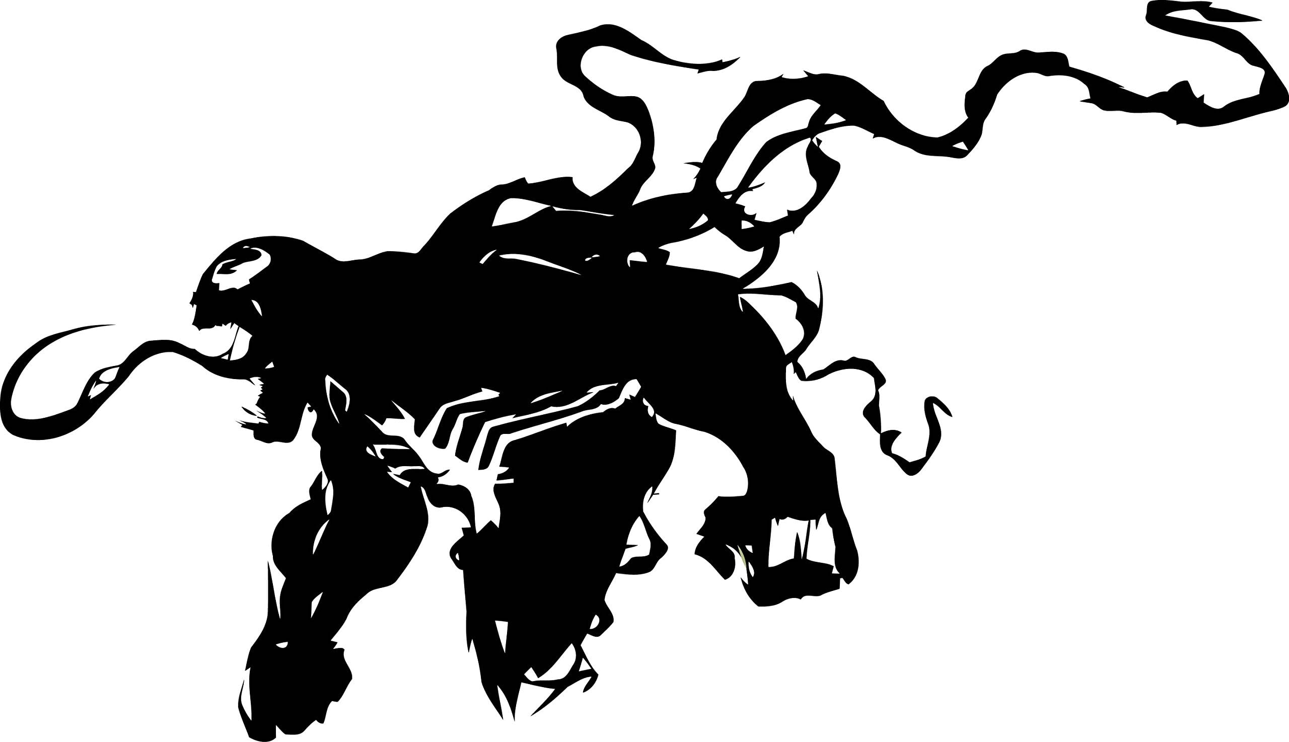 Venom Wall Decal Peel and Stick Decal Custom Silhouette Superhero Vinyl Sticker Wall Decor Venom Wall Art Kids Teen Girl Boy Room Wall Design Modern Bedroom Wall Decor Mural 742