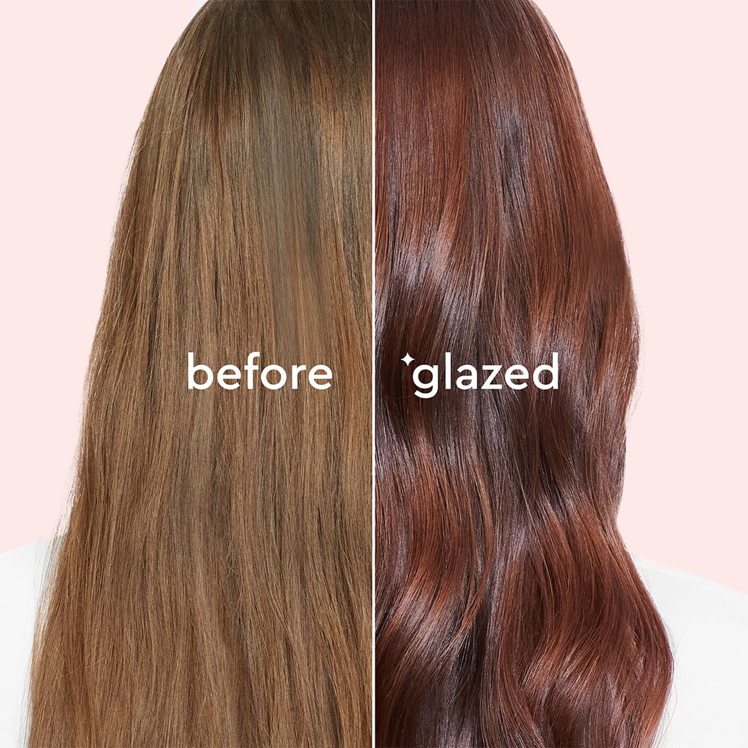 Glaze Color Conditioning Gloss – Getönte Feuchtigkeitscreme für braunes oder rotes Haar, verstärkt Farbe und Glanz, repariert Schäden – Auburn Spice, 180 ml