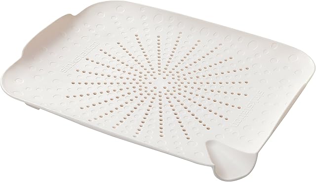 New Soda Sinkstation Flat Colander, White, 4 x 26.9 x 34.2 cm