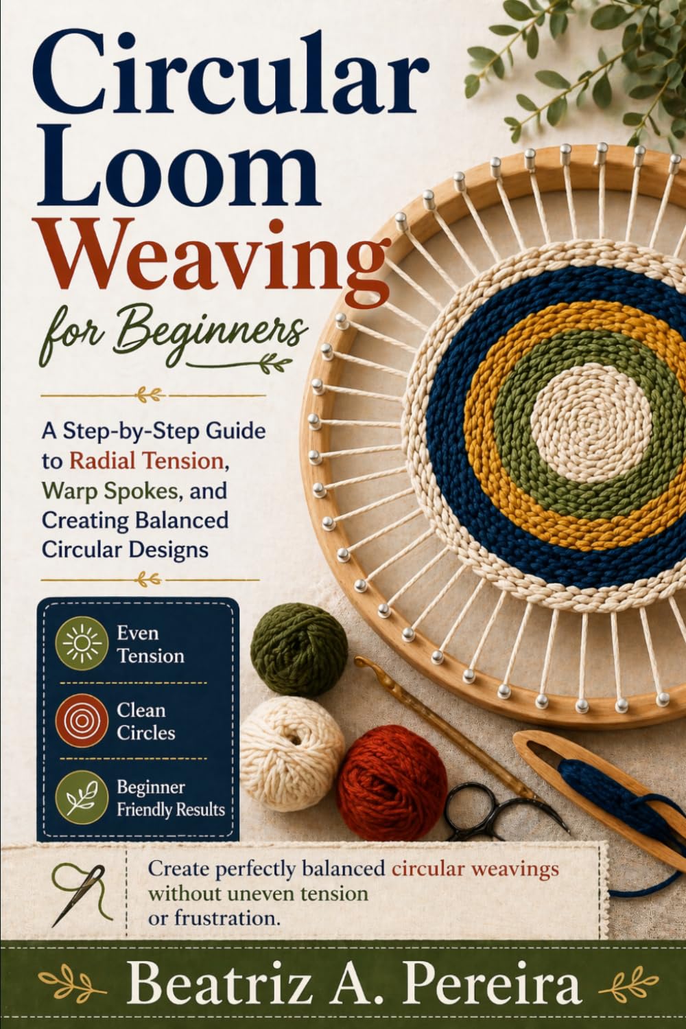 CIRCULAR LOOM WEAVING FOR BEGINNERS: A step-by-step approach to radial tension, warp spokes, and off-loom transitions