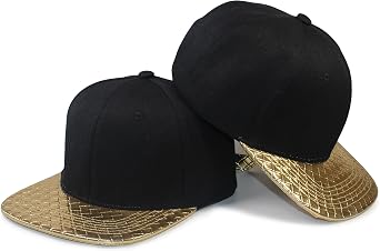 Classic Strapback Hat Unisex Blank Cap Ostrich Weave PU Flat Visor Casual Hip Hop Snapback Baseball Cap
