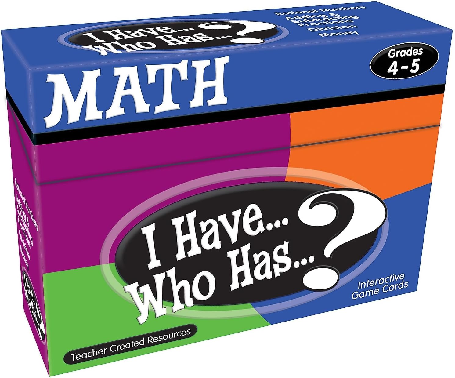 Teacher Created Resources I Have… Who Has…? Math Grades 4-5 (7833)