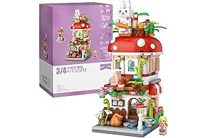 Mini City Mushroom Legos Shop Building Blocks Set