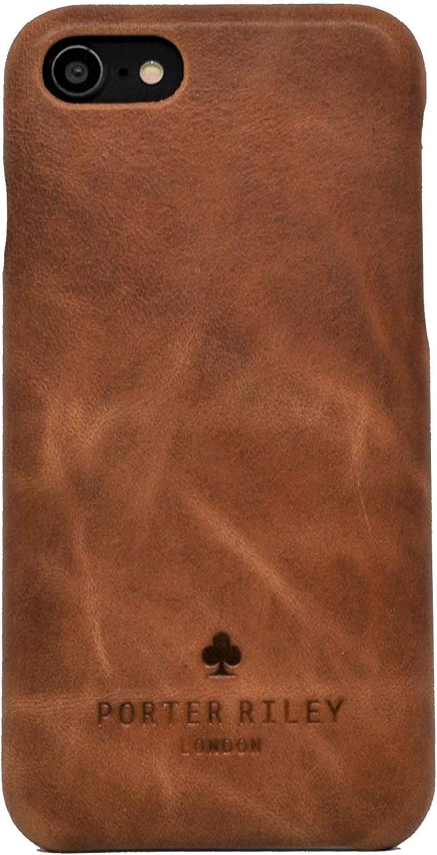 PORTER RILEY - Leather Case for iPhone SE/iPhone 5/5s. Premium Genuine Leather Slimline Back Case (Tan)