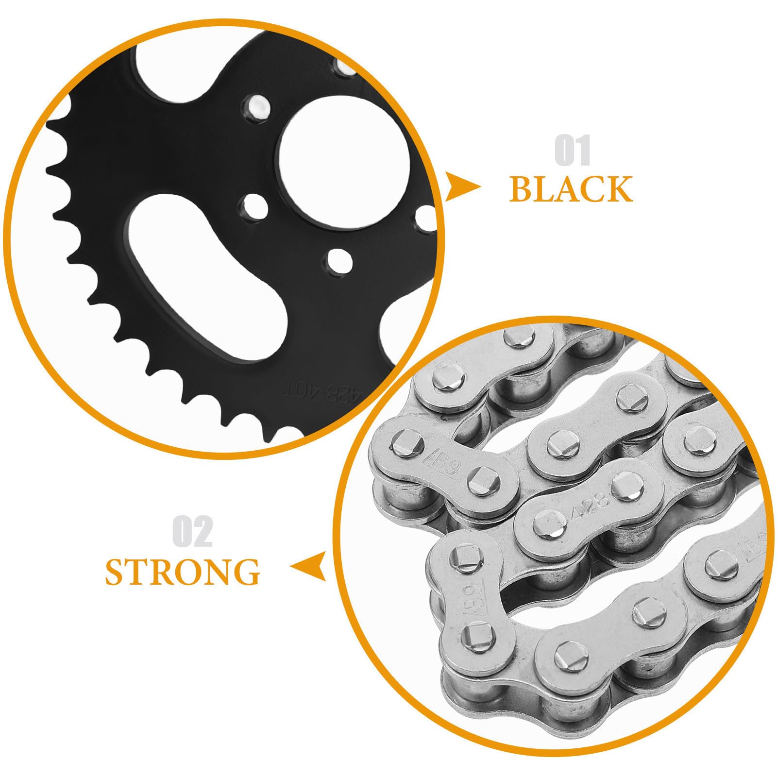 Piñón de Cadena para Atv 125-250cc de Hierro, Tracción
