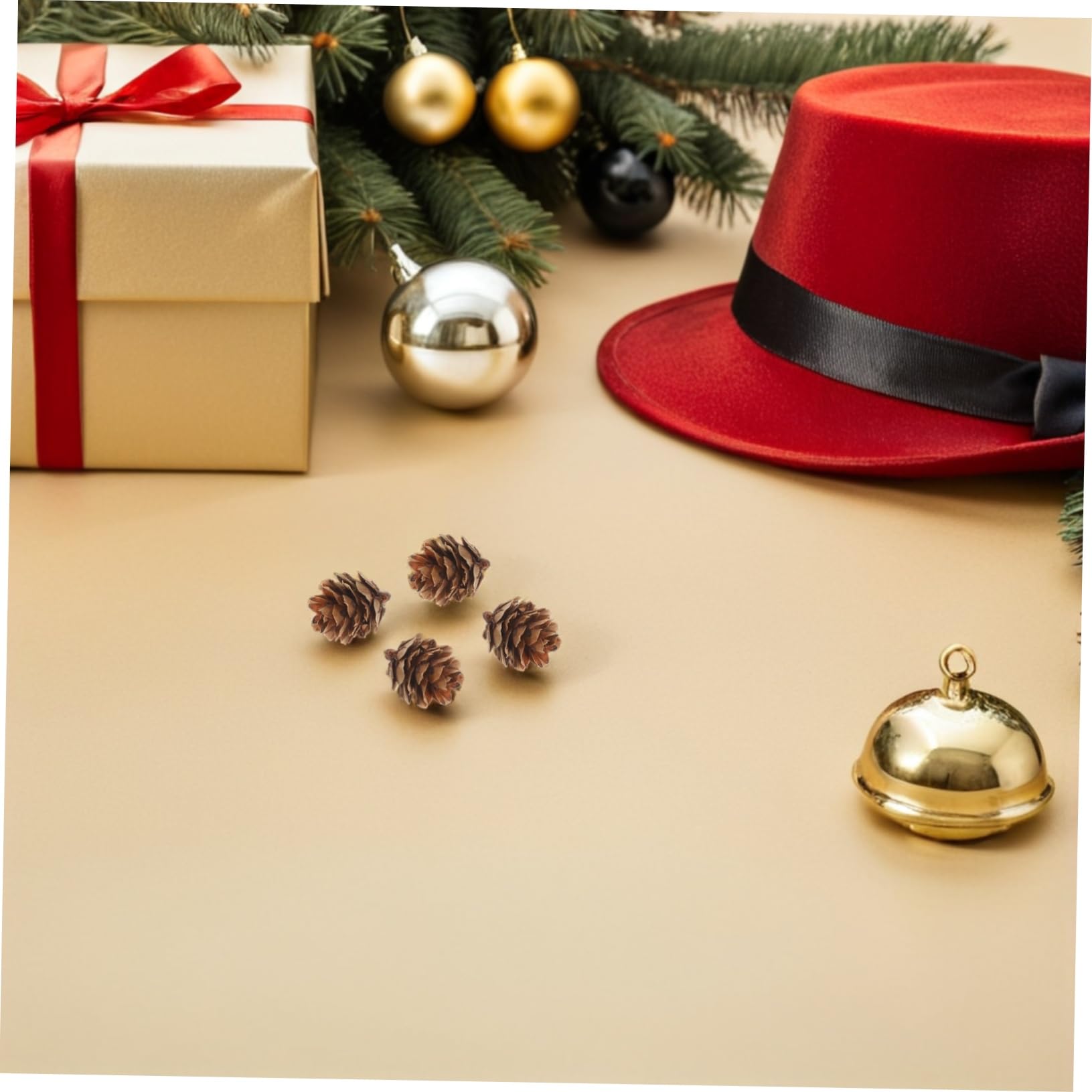 ABOOFAN Tannenzapfen-Ornamente für Weihnachten und Herbstdekoration Natürliche Mini-kiefernzapfen für DIY-bastelarbeiten Vasenfüller und Hochzeitsdeko