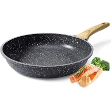 GiPP Granite Non-Stick Frying Pan Healthy and Non-Toxic Pan Suitable for Induction Cookers PFAS and PFOA-Free Dishwasher Safe with Ergonomic Handle Grey 24 cm