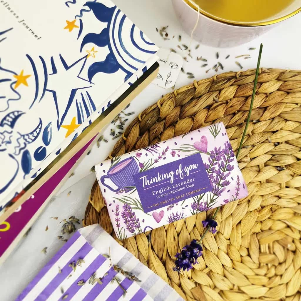 The English Soap Company Thinking Of You English Lavender Soap Bar 190g, 190 g (Pack of 1) - Image 2