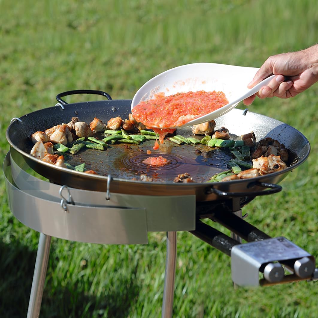Flames VLC – Professional Outdoor Paella Burner | Triple-Ring Gas System | Propane & Butane Compatible | Made in Spain (15 in / 38 CM)