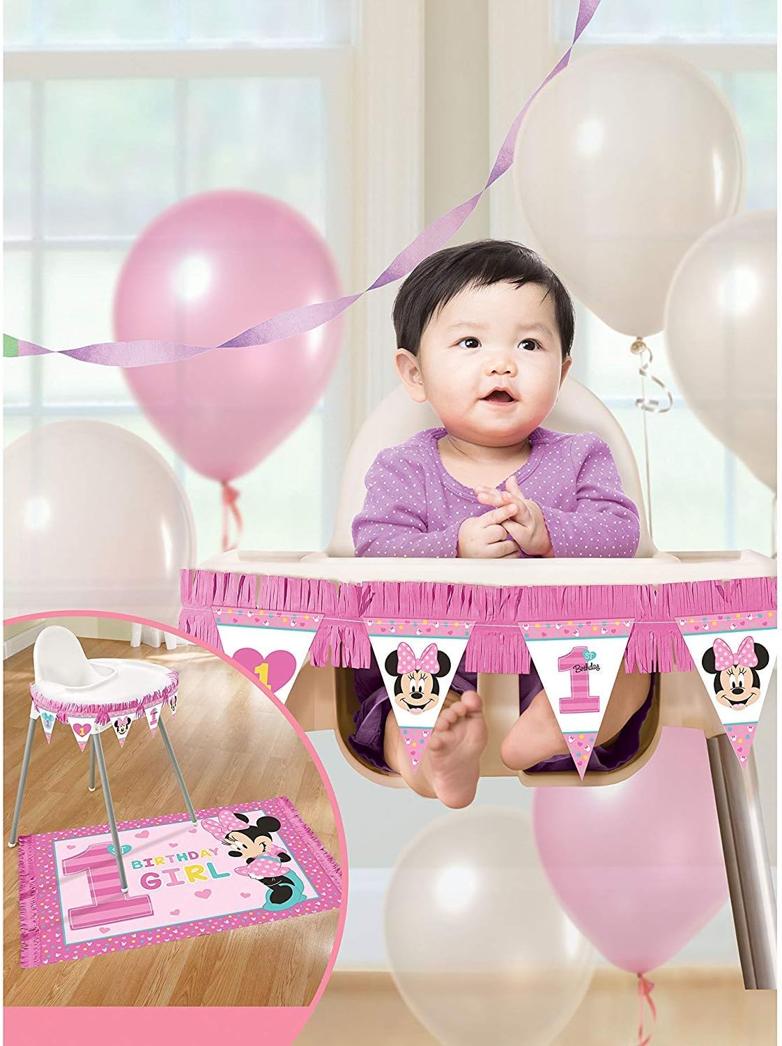 amscan Minnie Fun To Be One High Chair Deco [Contains 2 Manufacturer Retail Unit(s) Per ] - SKU# 241593