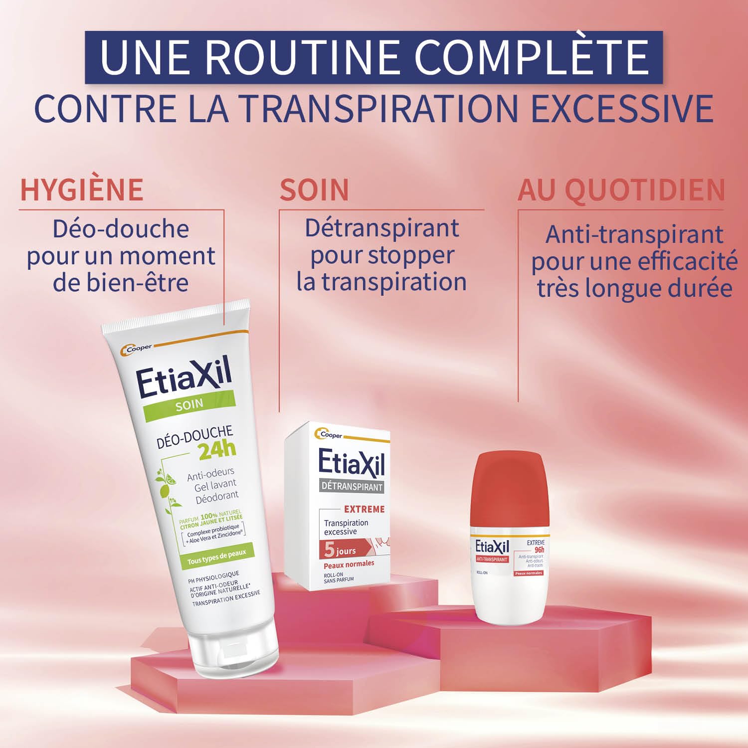 ETIAXIL Dezodorant antyperspiracyjny Roll on 50 ml 96 godzin Ekstremalne