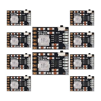 QCCAN 10pcs 2A 5V Charge Discharge Integrated Module 3.7V 4.2V Lithium Battery Boost Mobile Power Protection DIY Electronic PCB Board Module