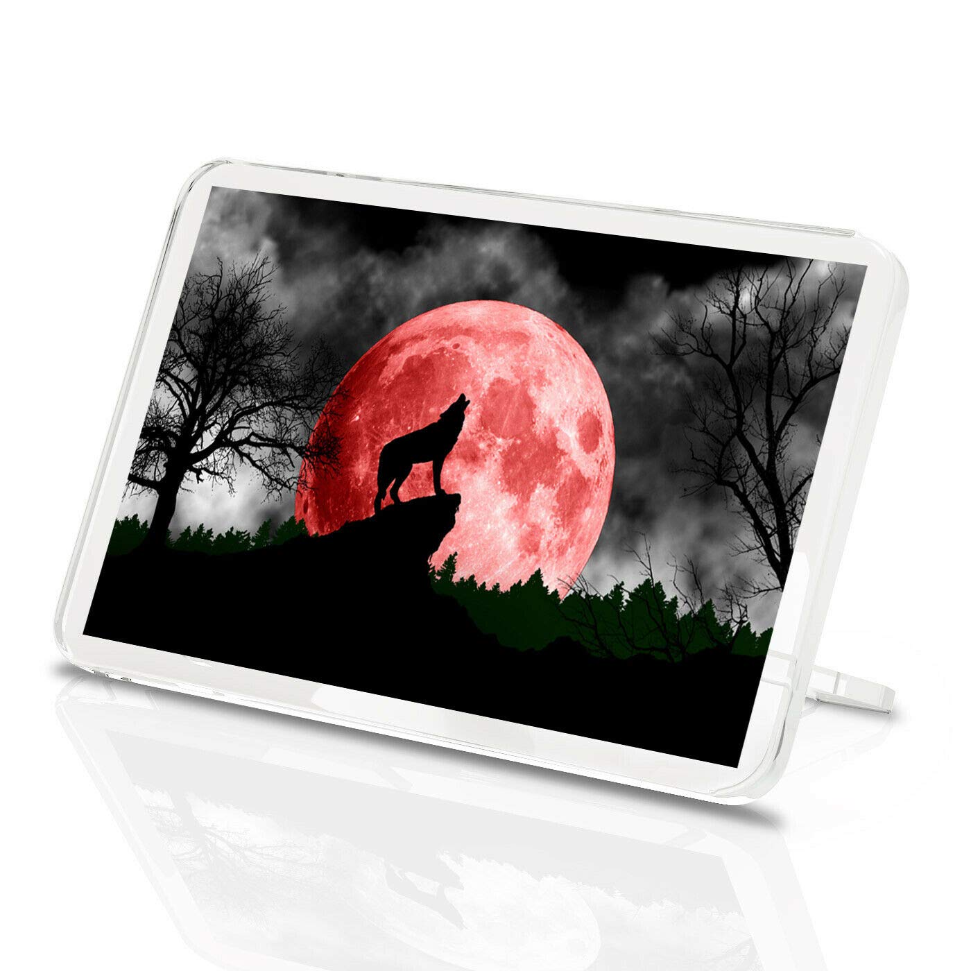 1 x Fridge Magnet -Howling Spirit Wolf Classic Fridge Magnet - Blood Moon Wolves Dog Fun Gift #8850