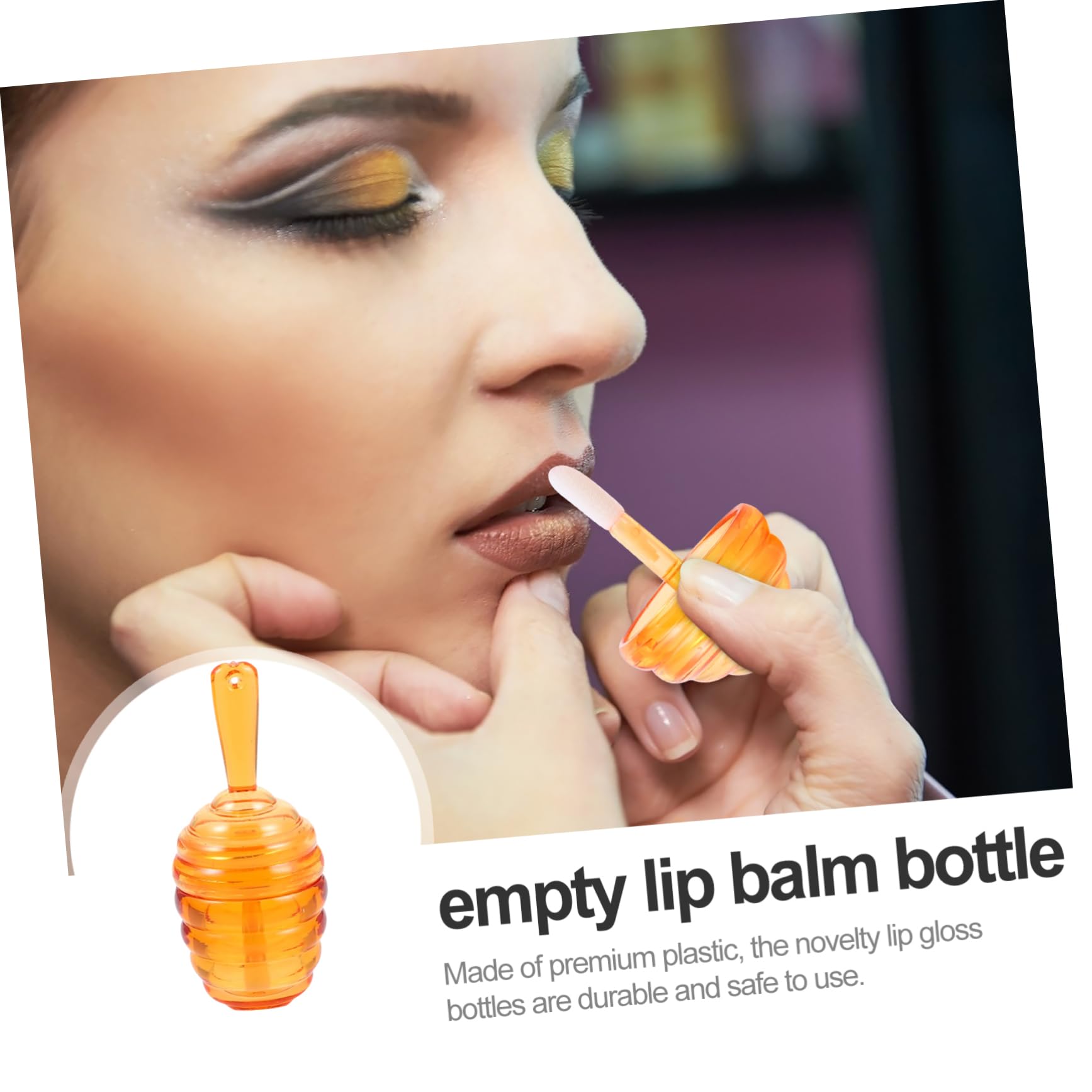 Beaupretty 20 Stück Wabenförmige Lipgloss Tuben Braun Nachfüllbar Lippenbalsam Behälter Reisefreundlich Kreative Lippenpflege