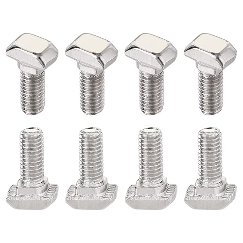 Miniatura 18 de Tornillo deslizante con ranura en T M5x12mm (DXL), paquete de 10 unidades, buenos para la industria de la construcción, tornillos en forma de T