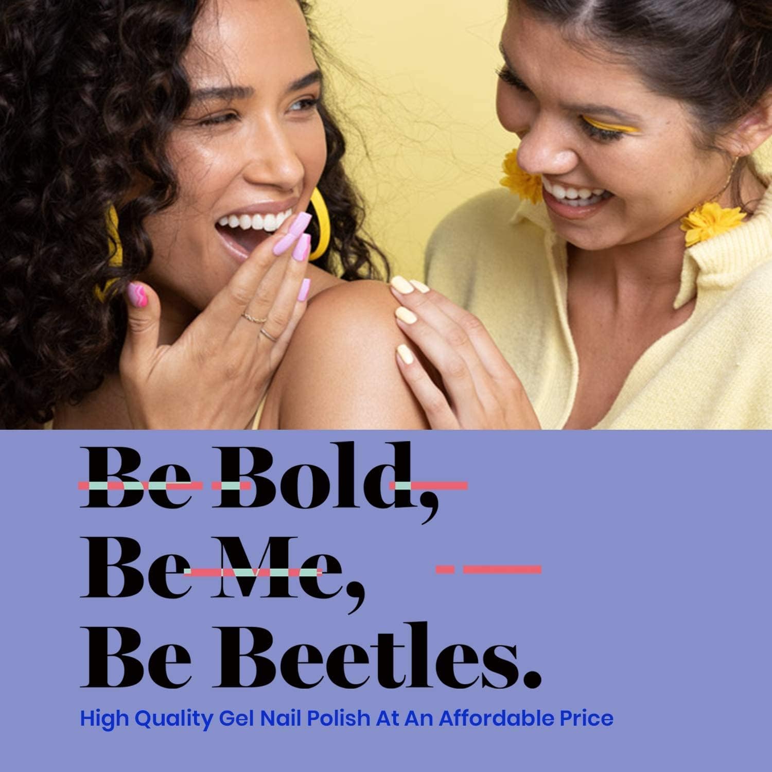 Beetles Gel Nail Polish Kit with U V Light Starter Kit, Gel Polish U V LED Gel Polish Set Black Red White Gel Manicure with 48W U V LED Nail Lamp, Base Gel Top Coat Nail Art Christmas Gift Decoration : Beauty & Personal Care