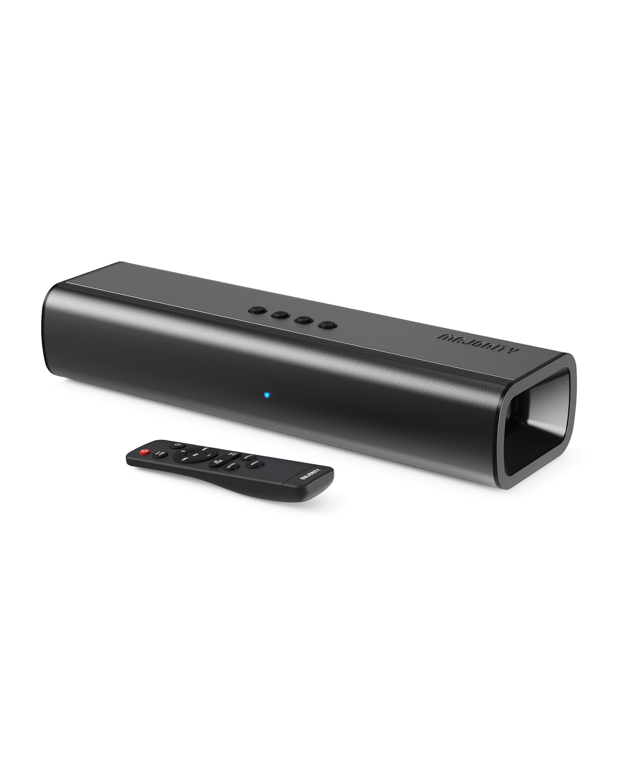 Majority Naga 40 Barre de Son TV Bluetooth | 80W 2.0 Enceintes pour Téléviseur | HDMI - Guide 360