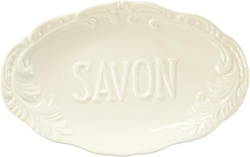Abbott Collection Jabón en relieve "S.A.V.O.N" blanco