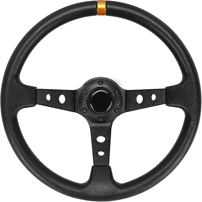 TechInovat 13.7inch Golf Cart Steering Wheel for Club Car