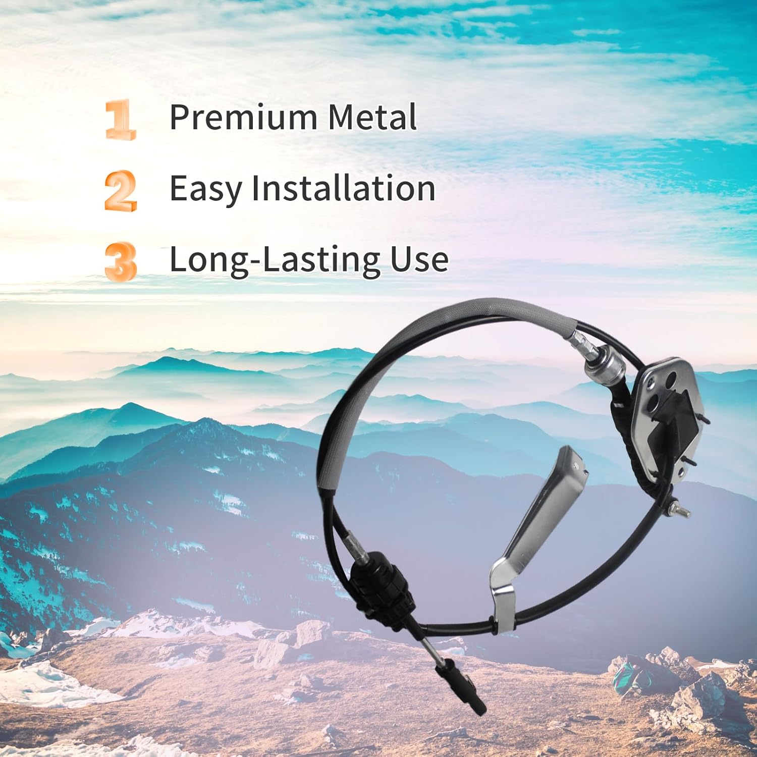 Auto Transmission Shift Control Cable Compatible with RAV4 2006 2007 2008 2009 2010 2011 2012, Replacement for Gearshift Cable, Replace 33820-42250