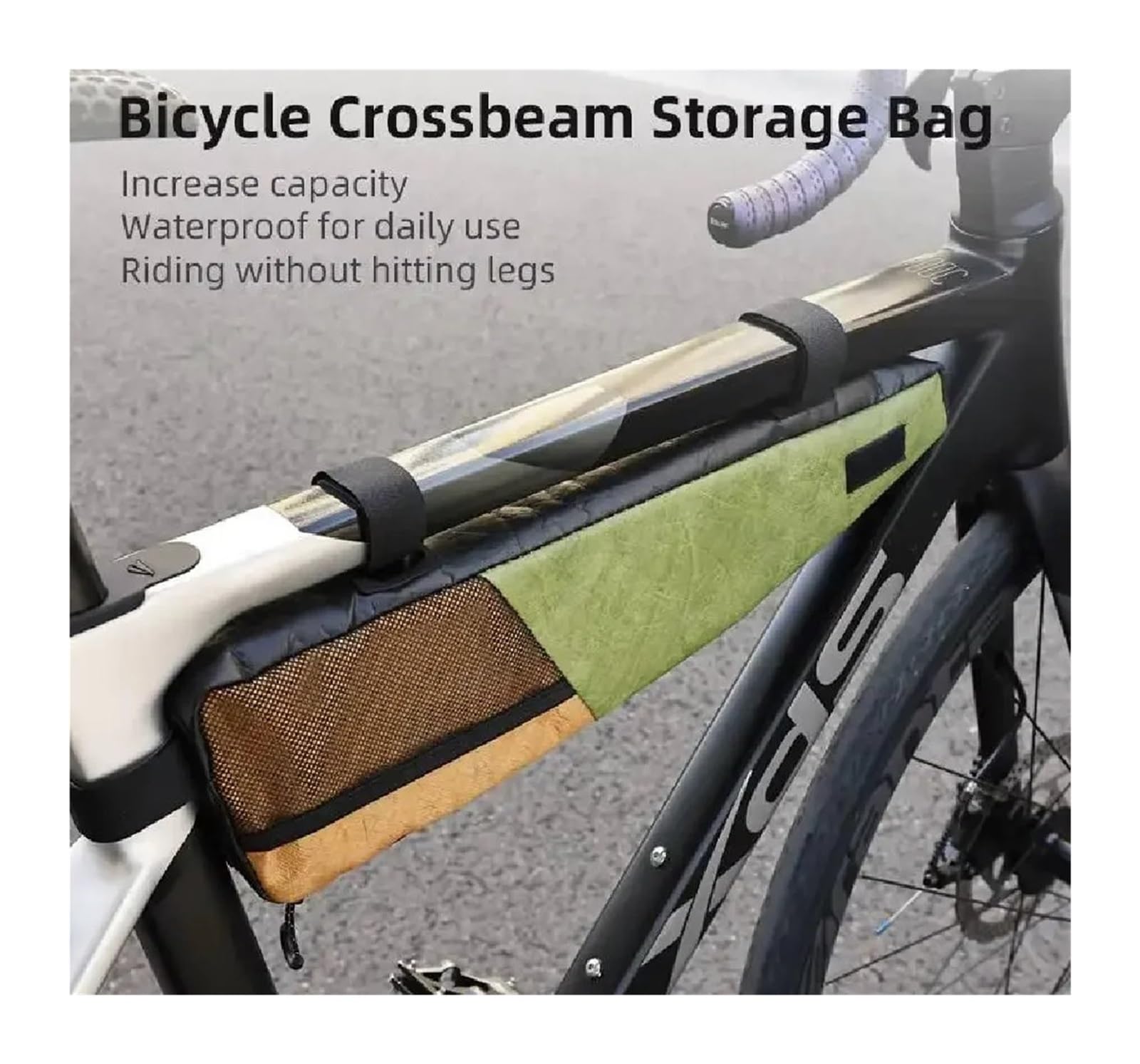 Xi Yu Borsa da ciclismo con tubo superiore sottile impermeabile da 1 pezzo | Pendolarismo quotidiano e deposito biciclette all'aperto