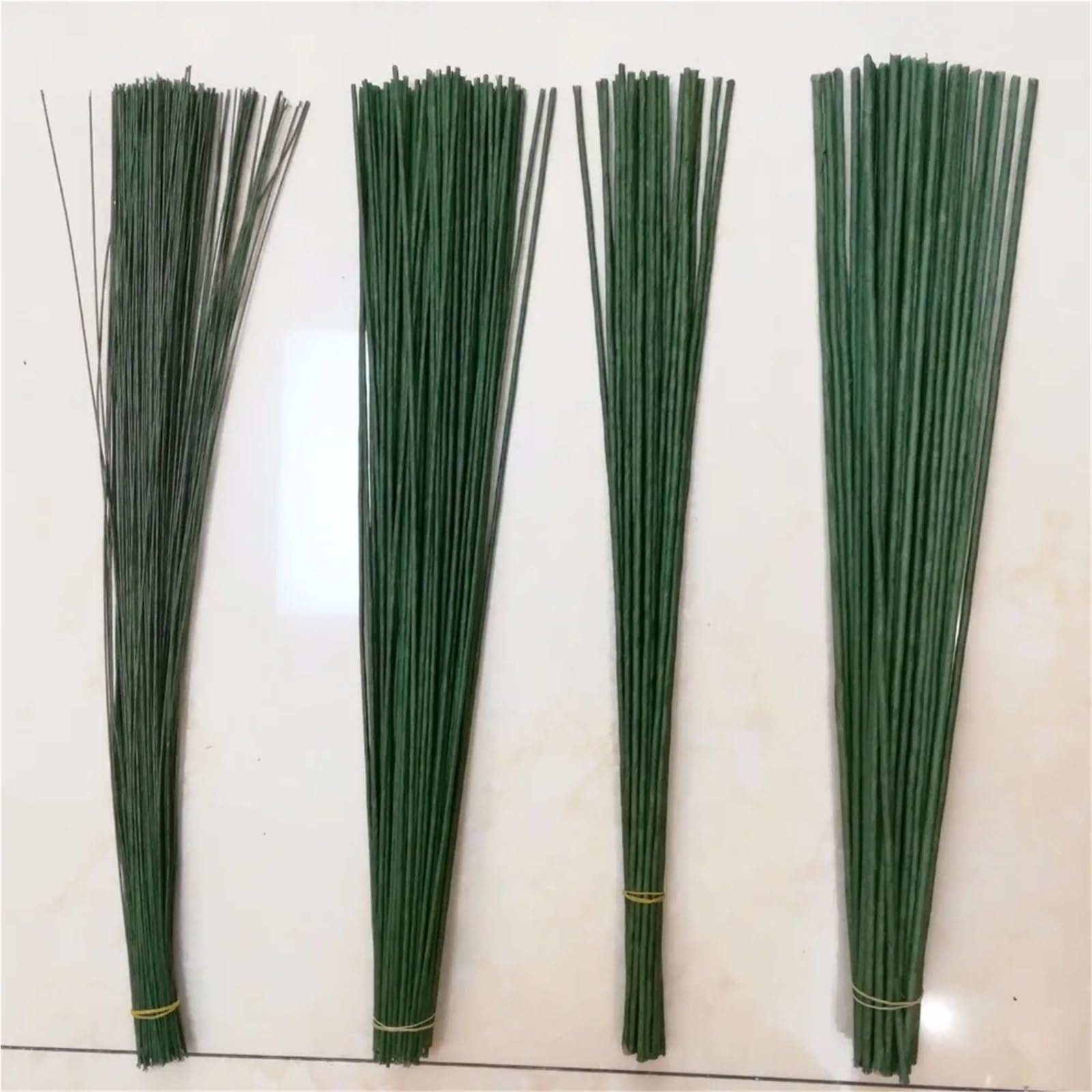 Blumendraht 1/2/3/4/5 mm 40/60 cm Blumenstiele DIY Handgefertigter Deko-Kranz Künstliche Blumenzweige für Bastelarbeiten(Color 9-5#)