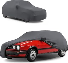 WALSER Indoor Stretch Indoor Car Cover, Soft and Dustproof, Protective Cover for Cars, Full Protection in Garage, Size 1 Anthracite