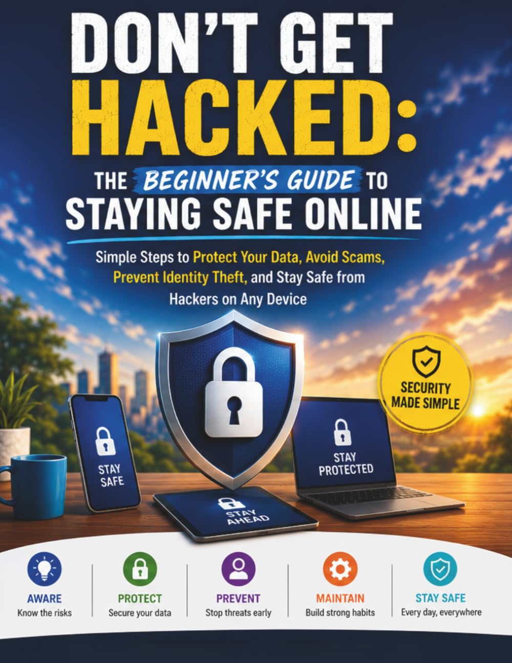 Don’t Get Hacked: The Beginner’s Guide to Staying Safe Online: Simple Steps to Protect Your Data, Avoid Scams, Prevent Identity Theft, and Stay Safe from Hackers on Any Device