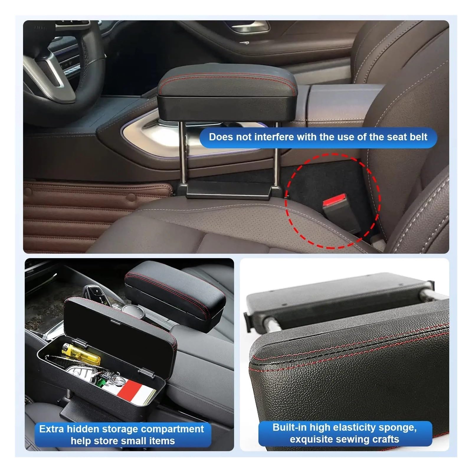 Cuscinetti Braccioli Universali Console Archiviazione Auto