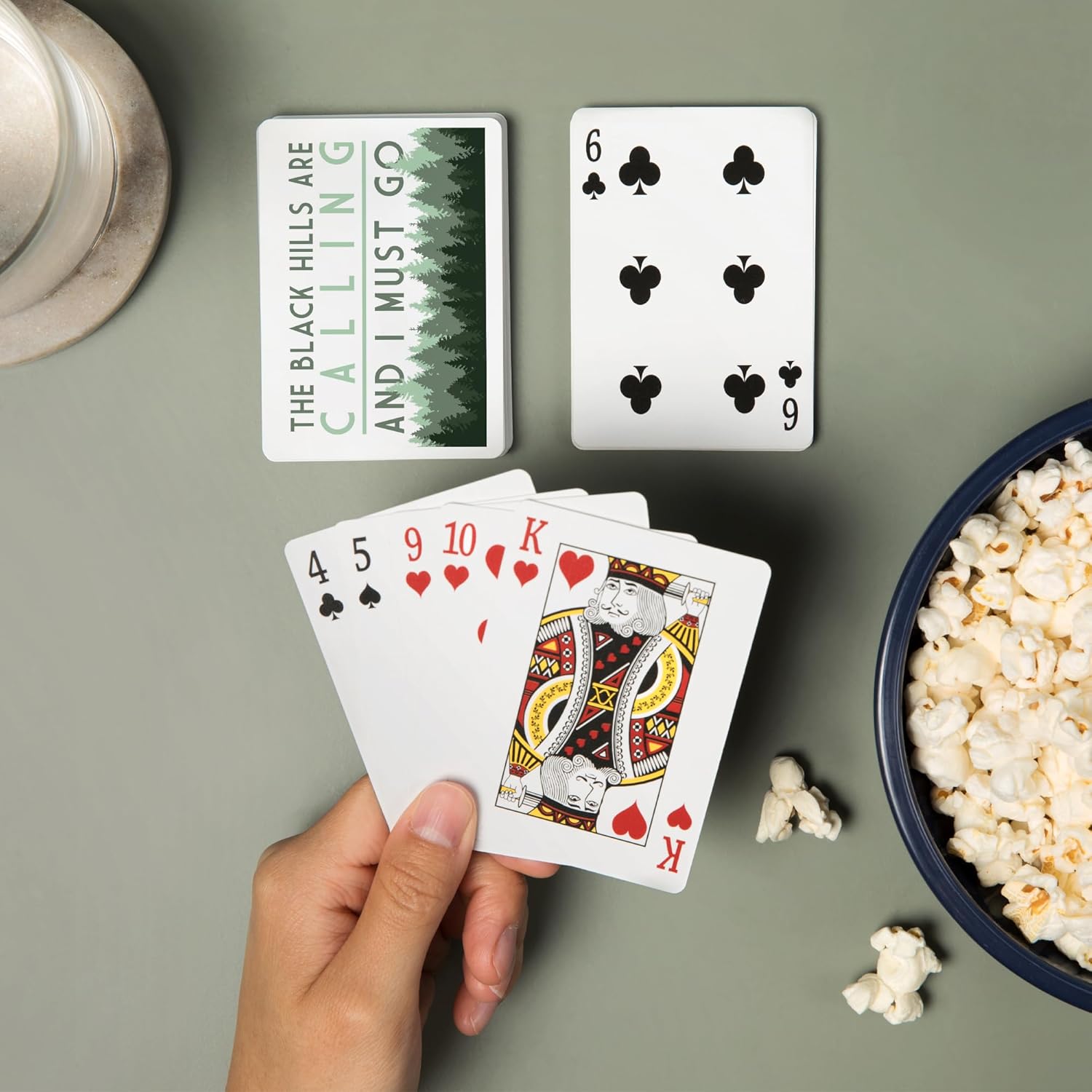 Lantern Press Black Hills, South Dakota, The Black Hills are Calling and I Must Go, Pine Trees, 52 Playing Cards for Adults, Poker Size Card Deck