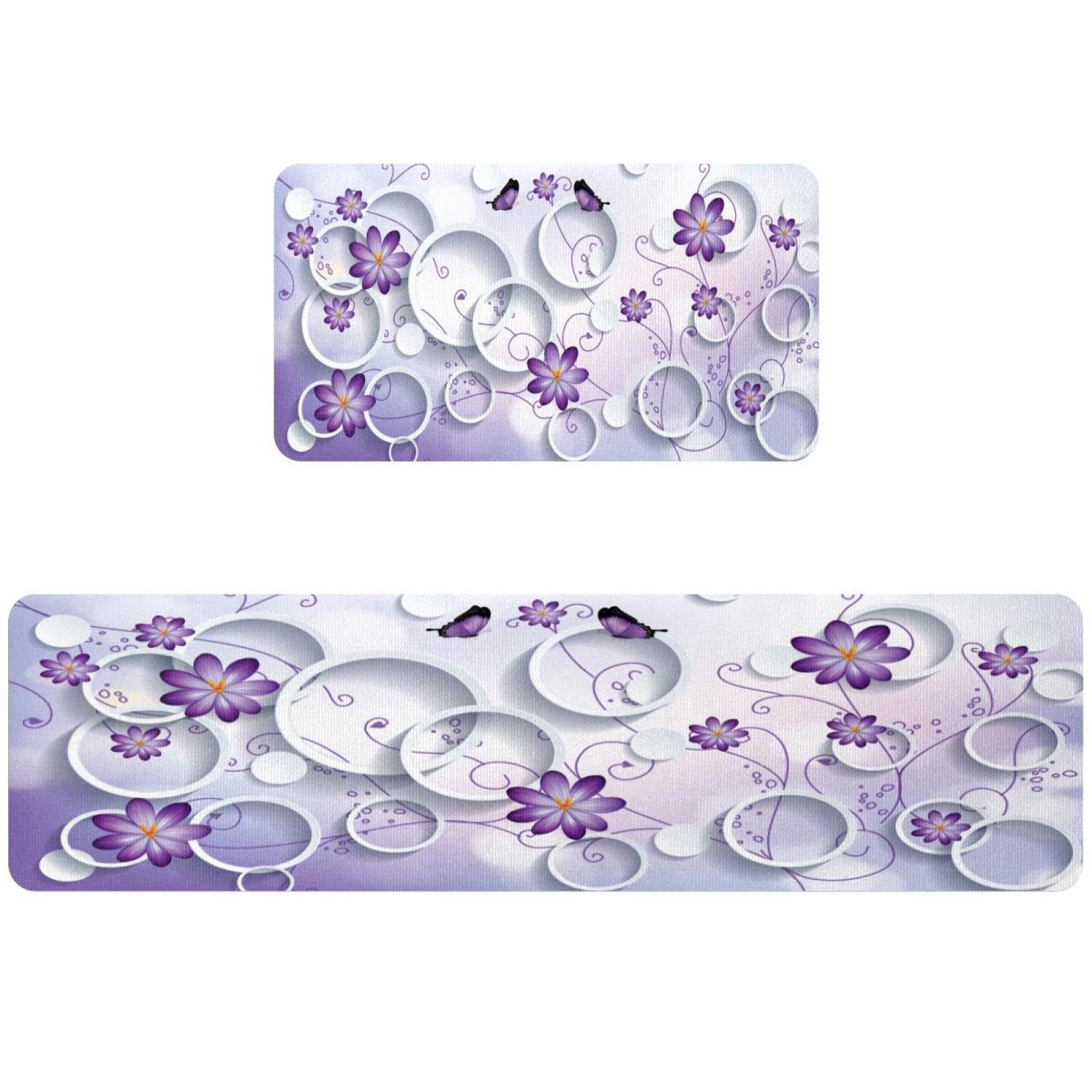 Alfombrillas de cocina lavables VAPOKF para evitar resbalones y humedad