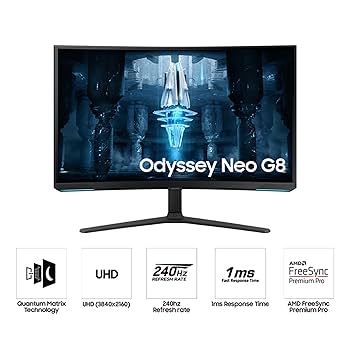 ディスプレイ・モニター本体 Odyssey Neo G8 4K240hz S32BG850 Amazon.co.jp: Genuine 32