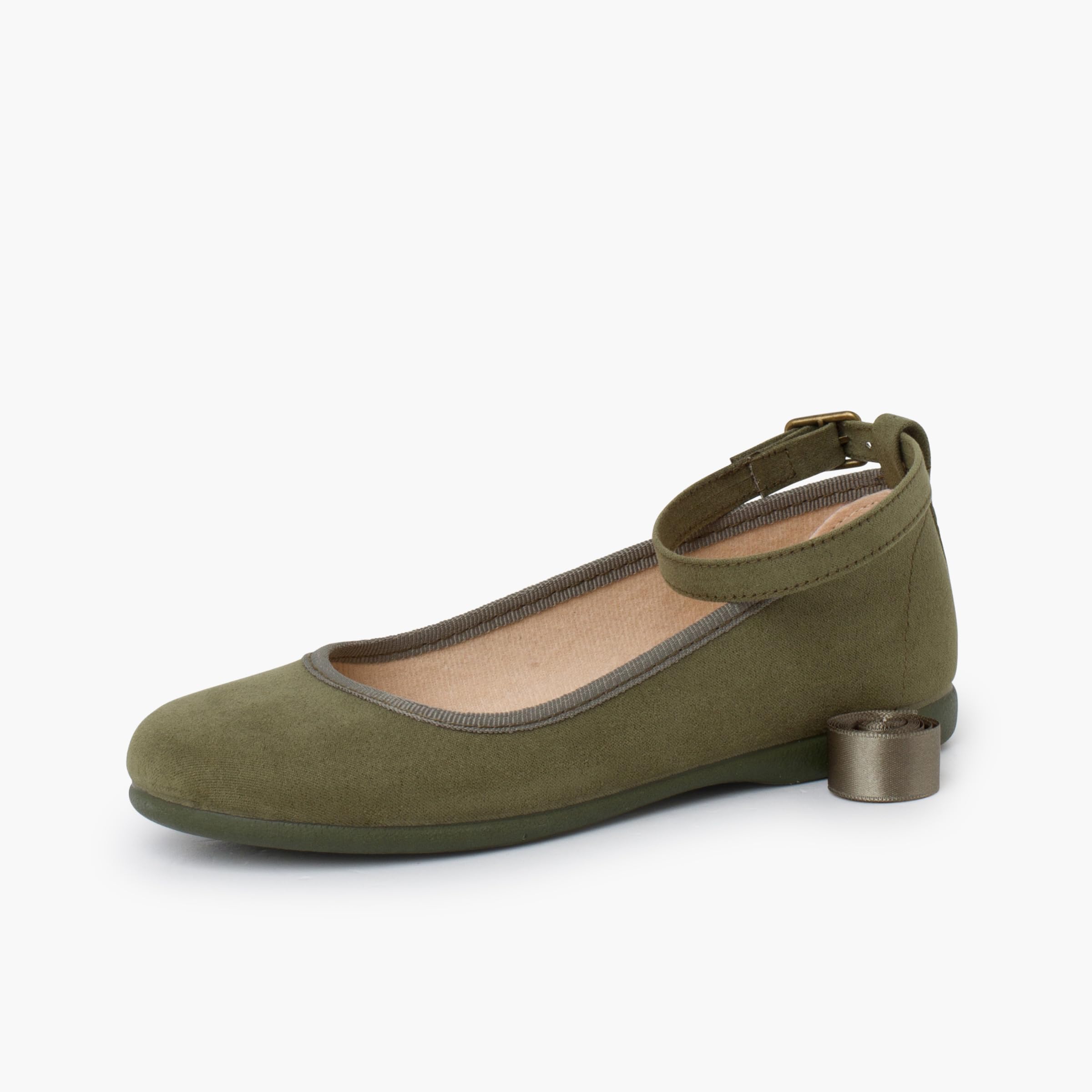 Pisamonas Ballerines pour Fille Et Femme avec Rubans en Satin Et Bride