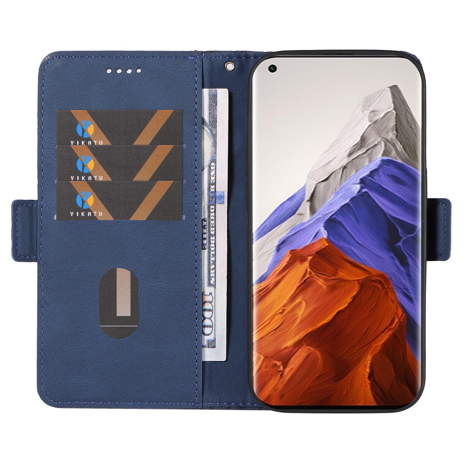 Lankashi Custodia Portafoglio in PU Pelle Caso Guscio Protettiva Cover con Porta Carte Skin Case per Blackview P6000 5.5 (Wings Girl Design
