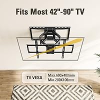 Vista 3 de Mounting Dream Full Motion TV Wall Mount for Most 42-90 Inch TVs, Heavy Duty Wall Mount TV Bracket with 6 Strong Articulating Arms, Max VESA