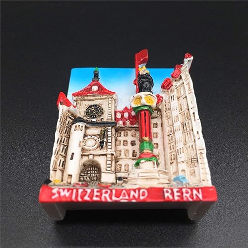 Miniatura 2 de Imán de nevera Berna Suiza Resina 3D Artesanía Artesanía Turística Viaje Ciudad Recuerdo Colección Letra Etiqueta para Refrigerador