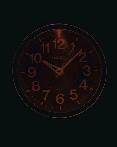 Miniatura 6 de Seiko KR886W Seiko Reloj despertador, iluminación automática, analógica, esfera de resina luminosa, visible incluso por la noche, perla blanca