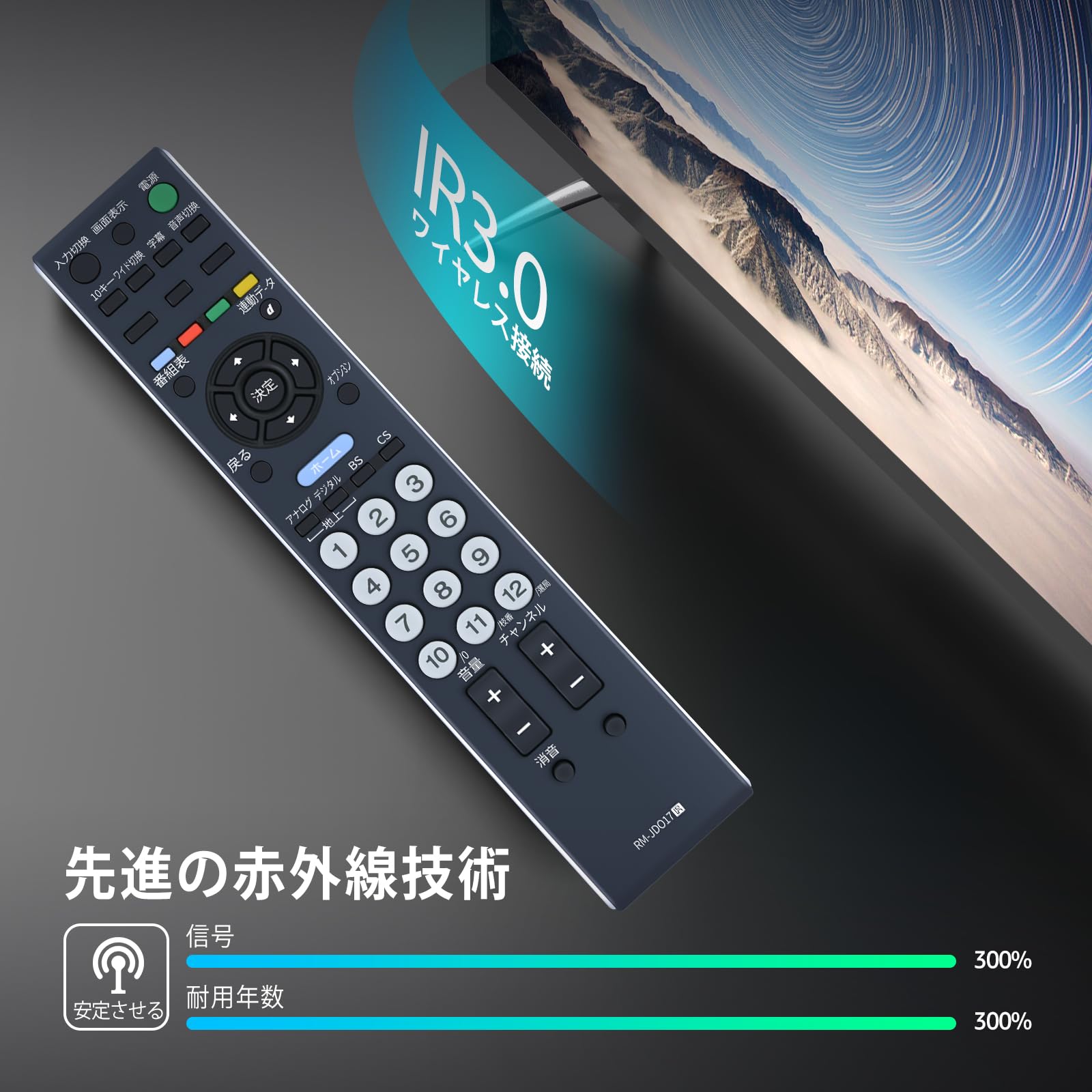 Amazon | 互換用SONYソニーテレビリモコン RM-JD017 テレビリモコン