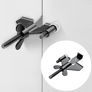 Black Portable Door Lock Home Security Door Locker Travel Lockdown Locks for Additional Safety and Privacy Perfect for Traveling Hotel Home Apartment College