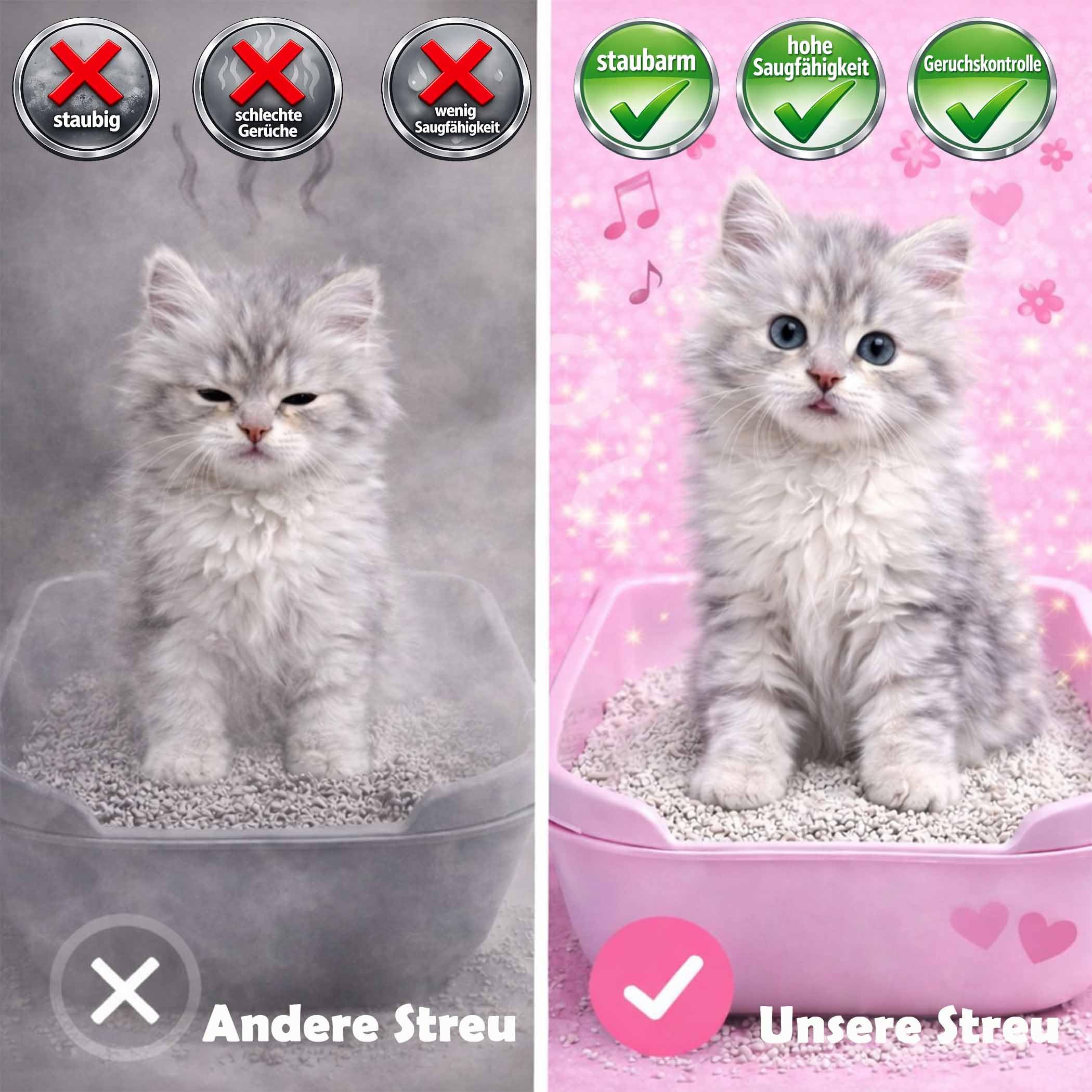 2x15 kg CANCAT Excellent kanadische Premium Katzenstreu Klumpstreu Babypuderduft