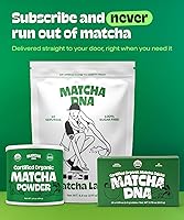 Vista 25 de Drink Matcha Té Matcha verde en polvo, orgánica USDA, 100% puro té matcha verde en polvo, nada añadido., Verde Matcha