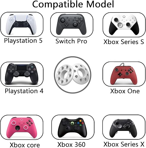 Miniatura 2 de Precision Rings, Aim Assist Motion Control Controller Rings for PS5, PS4, Xbox, Switch Pro, Scuf Controller Accessories Soft Hard Joystick