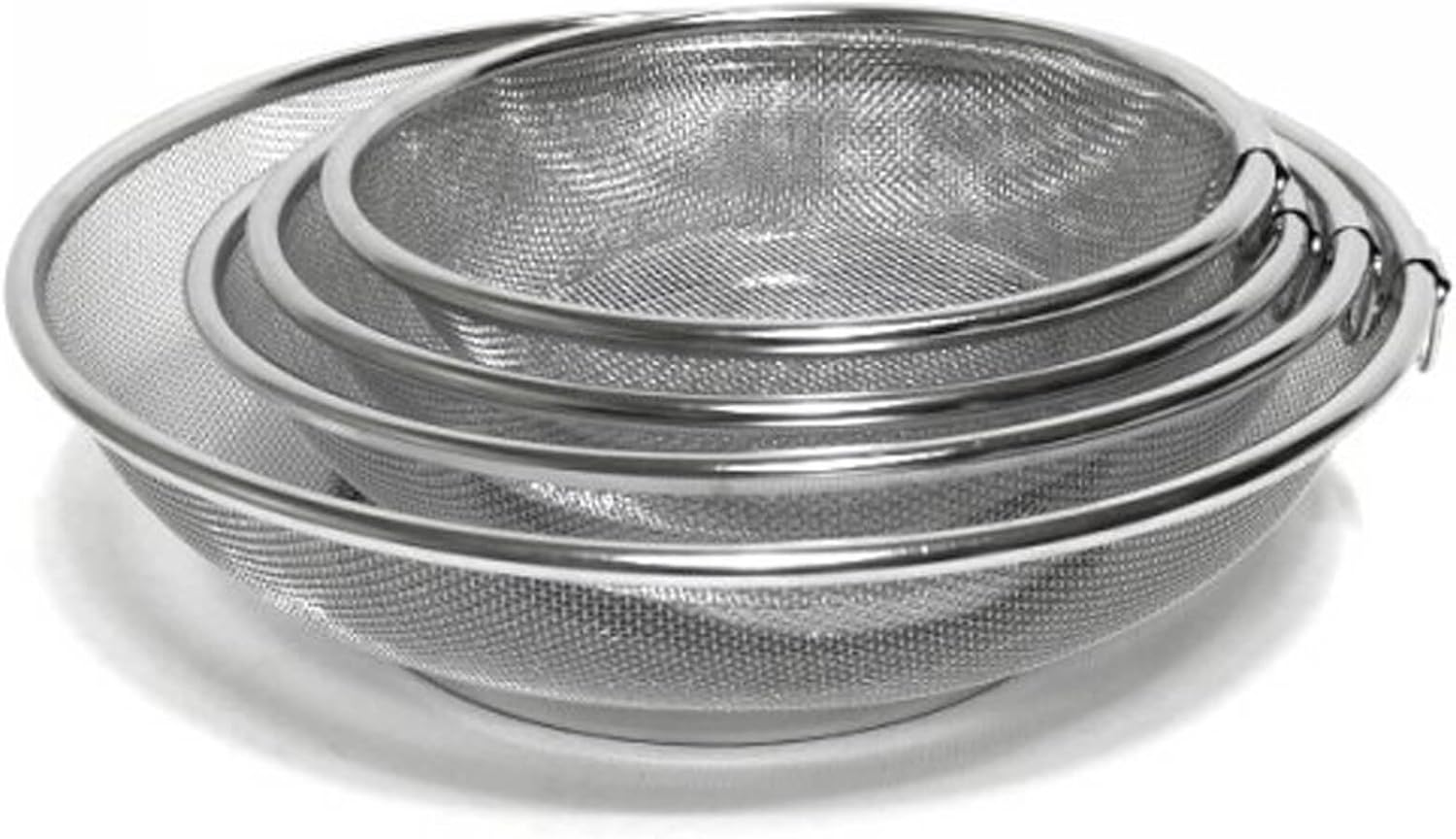 Hanil Stainless Kitchen Basket Mesh Colanders Vegetable Pot 4Set
